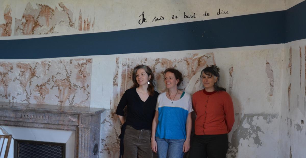 Judith Bordas, Aëla Gourvennec, Myriam Prevost à la villa Rohannec&#039;h, mai 2025