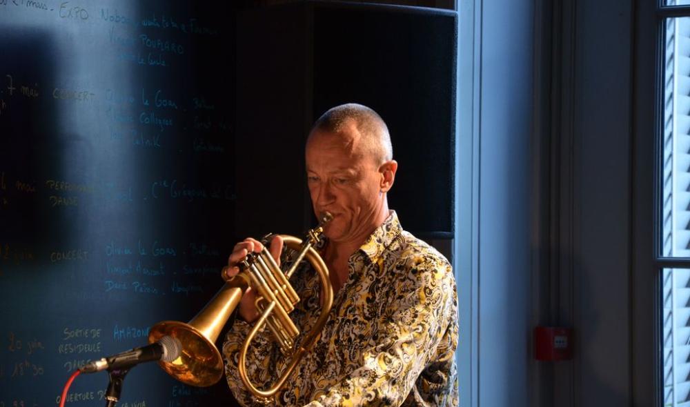 Médéric Collignon (bugle et voix), concert à la villa Rohannec'h, 7 mai 2025 © villa Rohannec'h