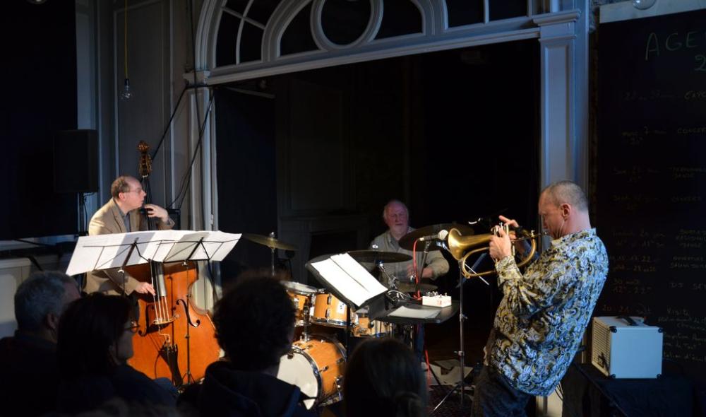 Yoni Zelnik, Olivier Le Goas, Médéric Collignon concert à la villa Rohannec'h, 7 mai 2025 © villa Rohannec'h