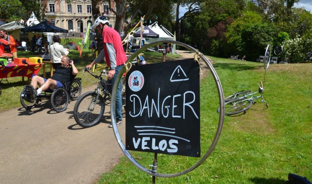 Photo du Forum du voyage à vélo dans le parc de Rohannec'h 