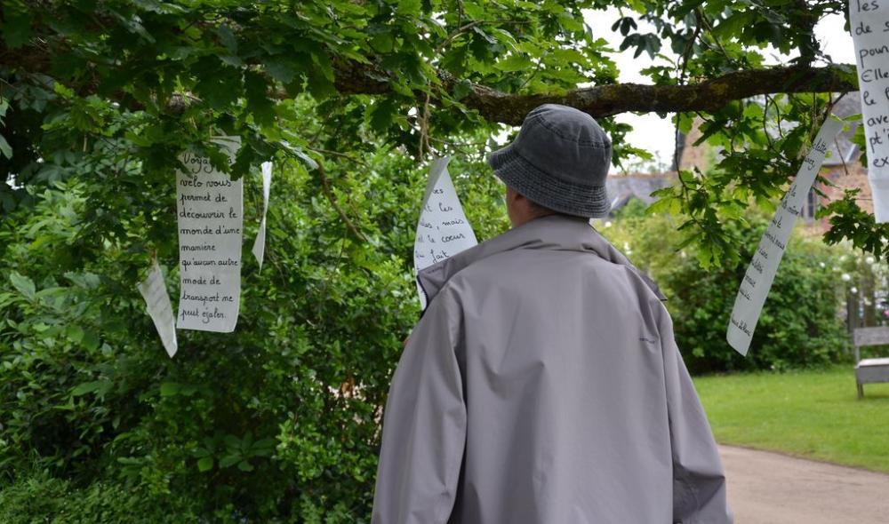 Photo du Forum du voyage à vélo dans le parc de Rohannec'h 